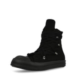 Rick Owens DRKSHDW Megalace Sneaks Black / Black / Black Sneaker DU02E7809 DOW1 999 Detail View 4 | GATE