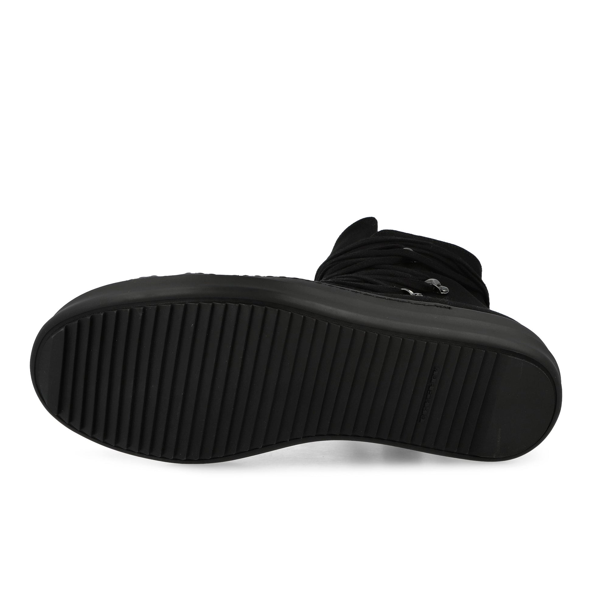 Rick Owens DRKSHDW Megalace Sneaks Black / Black / Black Sneaker DU02E7809 DOW1 999 Detail View 6 | GATE