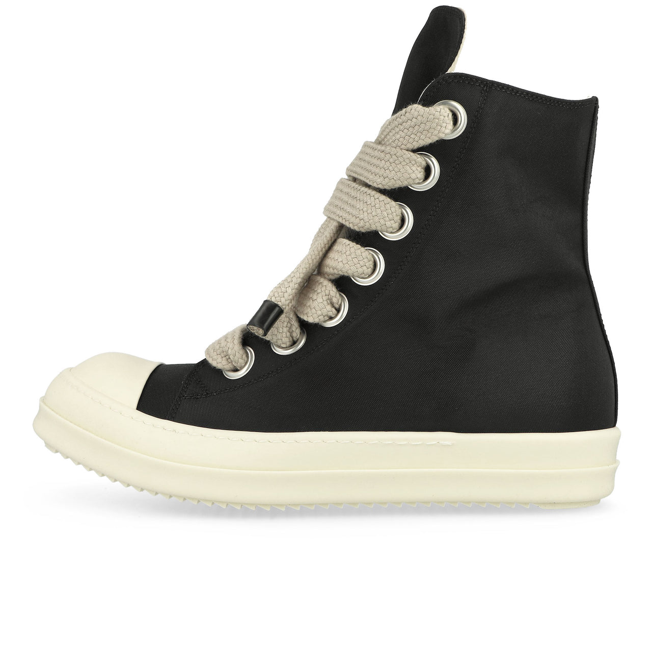 Rick Owens Jumbolace Sneaks Black Sneaker DU02E7818 NCVW2 911 / Black Detail View 1 | GATE
