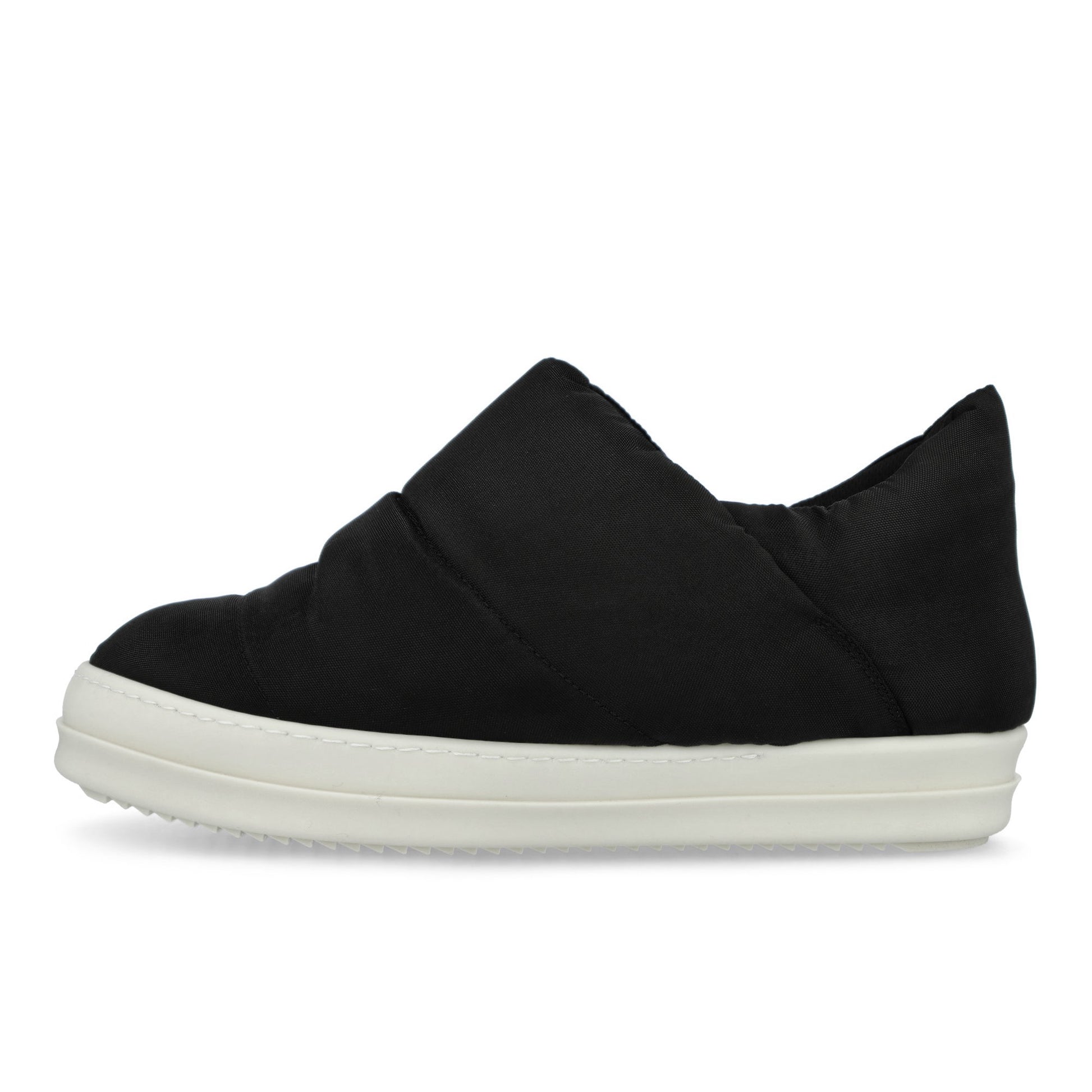 Rick Owens DRKSHDW Puffer Slip On Black / Milk Sneaker DU02E7827 NCV 91 Detail View 1 | GATE