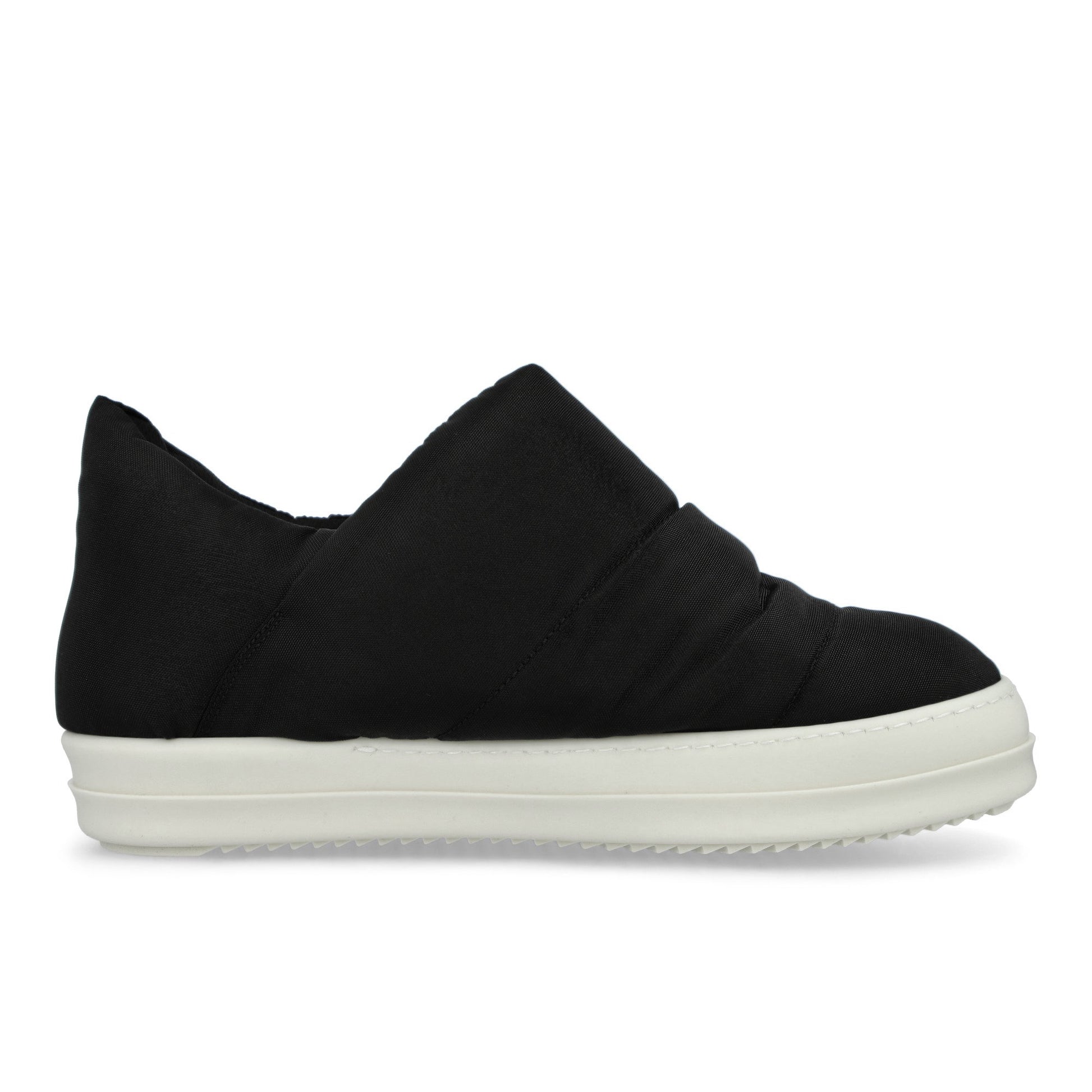 Rick Owens DRKSHDW Puffer Slip On Black / Milk Sneaker DU02E7827 NCV 91 Detail View 2 | GATE
