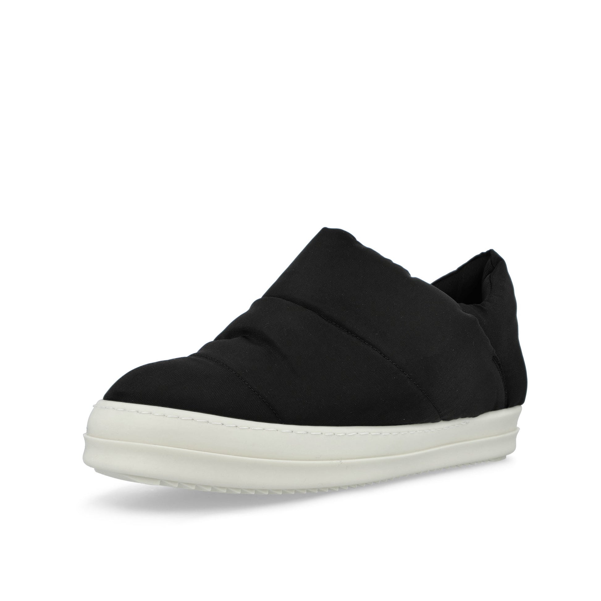 Rick Owens DRKSHDW Puffer Slip On Black / Milk Sneaker DU02E7827 NCV 91 Detail View 4 | GATE