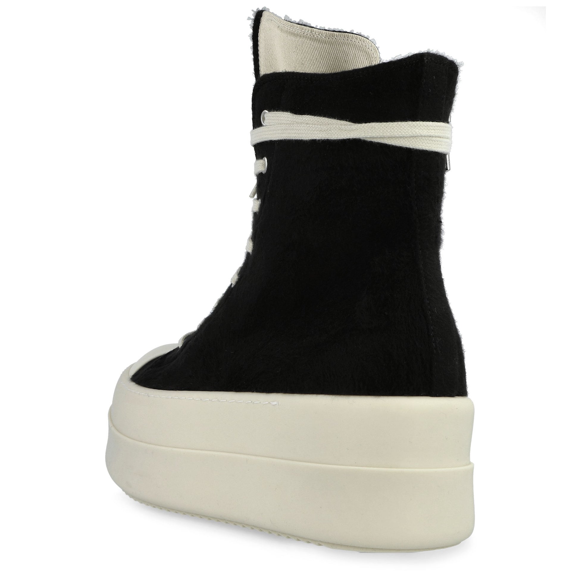 Rick Owens DRKSHDW Double Bumper Sneaks Black / Milk / Milk Sneaker DU02E7831 BMO 911 Detail View 3 | GATE