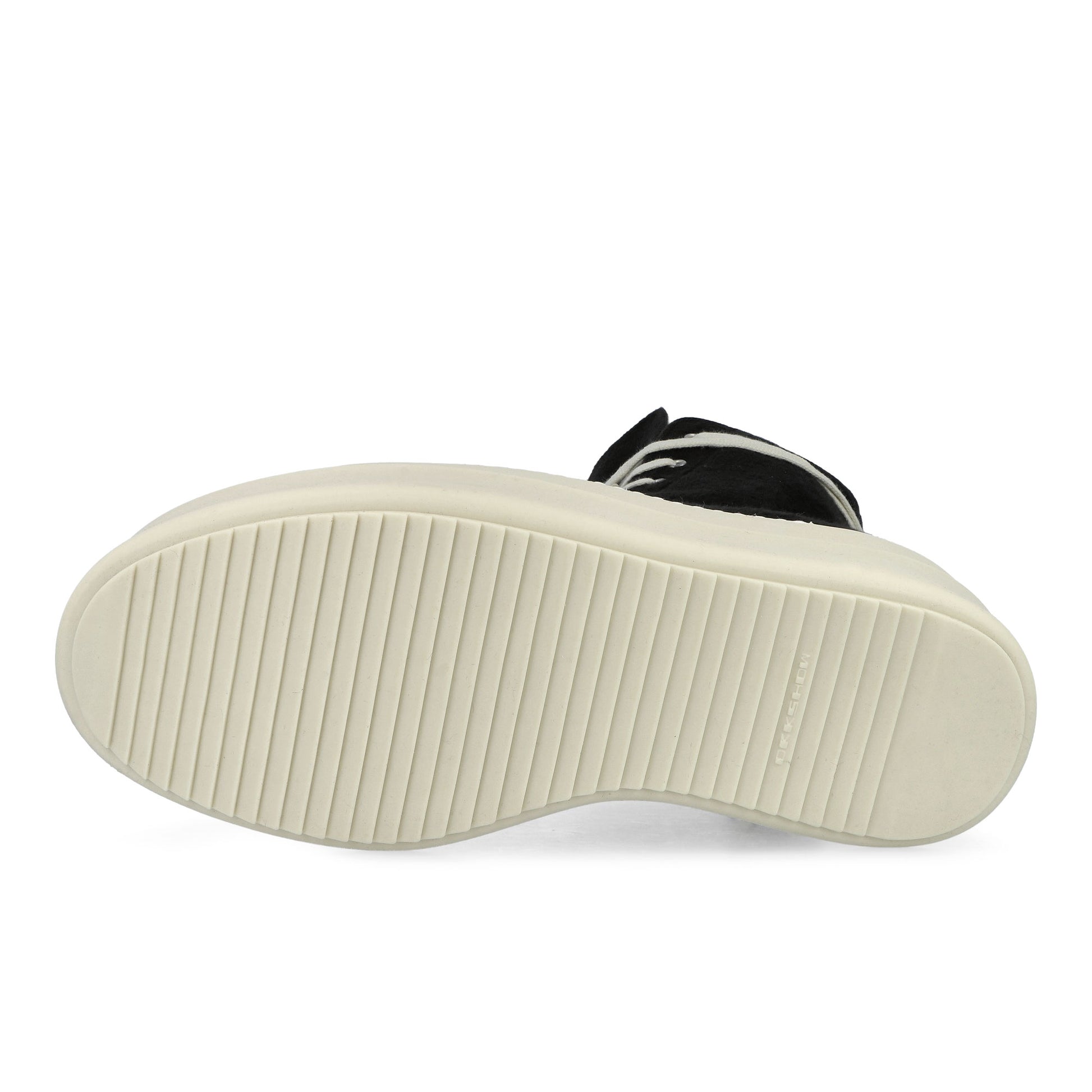 Rick Owens DRKSHDW Double Bumper Sneaks Black / Milk / Milk Sneaker DU02E7831 BMO 911 Detail View 6 | GATE