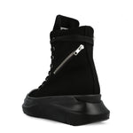 Rick Owens DRKSHDW Cargo Abstract Sneaks All Black Sneaker DU02E7841 DO 09ALL Detail View 3 | GATE
