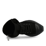 Rick Owens DRKSHDW Cargo Abstract Sneaks All Black Sneaker DU02E7841 DO 09ALL Detail View 5 | GATE