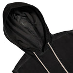 Rick Owens DRKSHDW Hooded Tunic Faded Black Tops DU02F6165 FDP 139 Detail View 3 | GATE
