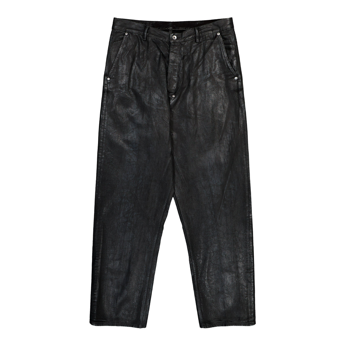 Rick Owens DRKSHDW Joris Black Denim DU02F6356 BMC 09 Detail View 1 | GATE
