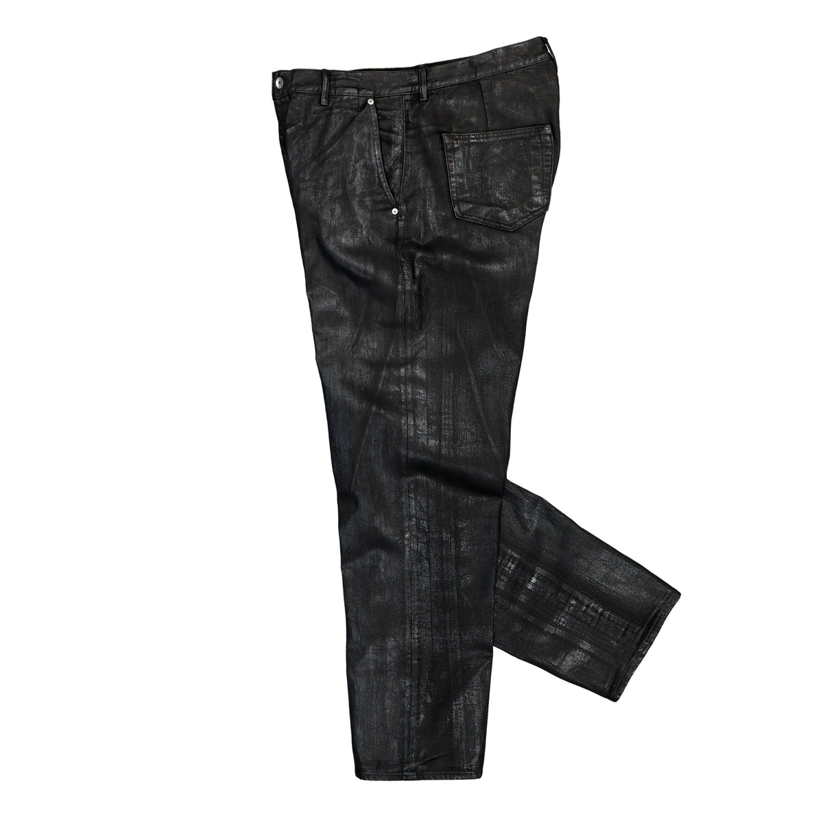 Rick Owens DRKSHDW Joris Black Denim DU02F6356 BMC 09 Detail View 3 | GATE