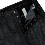 Rick Owens DRKSHDW Joris Black Denim DU02F6356 BMC 09 Detail View 4 | GATE