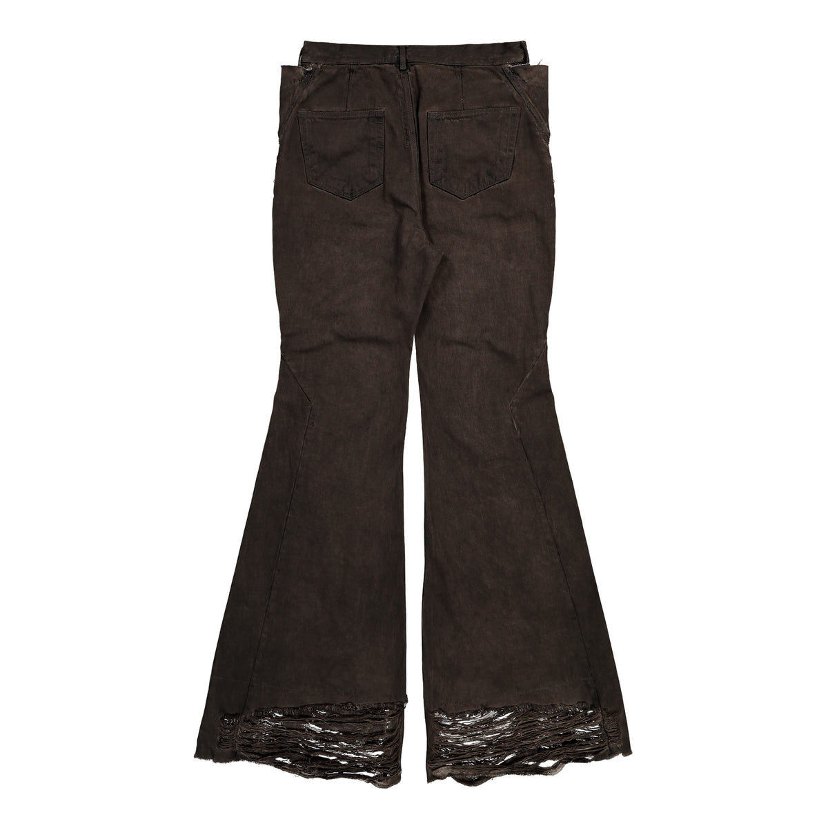 Rick Owens DRKSHDW Slivered Bootcut Dust Denim DU02F6359 DRKSH 34 Detail View 2 | GATE