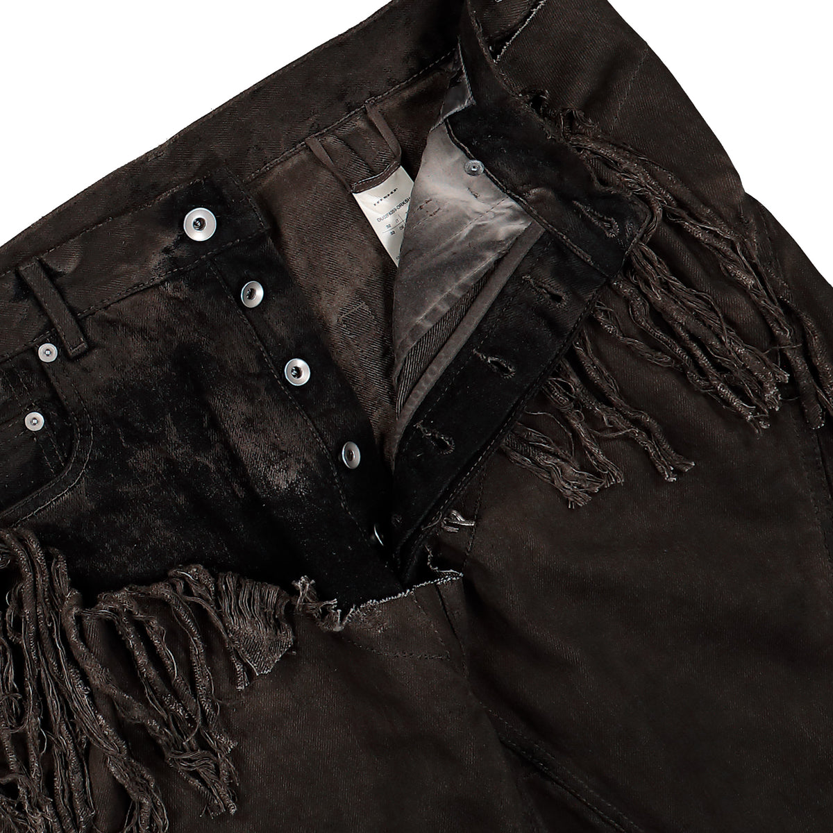 Rick Owens DRKSHDW Slivered Bootcut Dust Denim DU02F6359 DRKSH 34 Detail View 4 | GATE