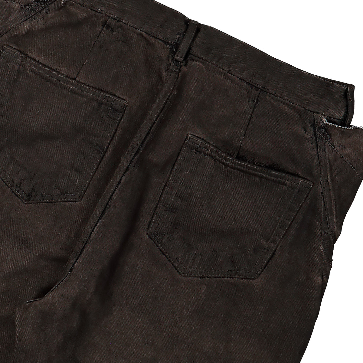 Rick Owens DRKSHDW Slivered Bootcut Dust Denim DU02F6359 DRKSH 34 Detail View 5 | GATE