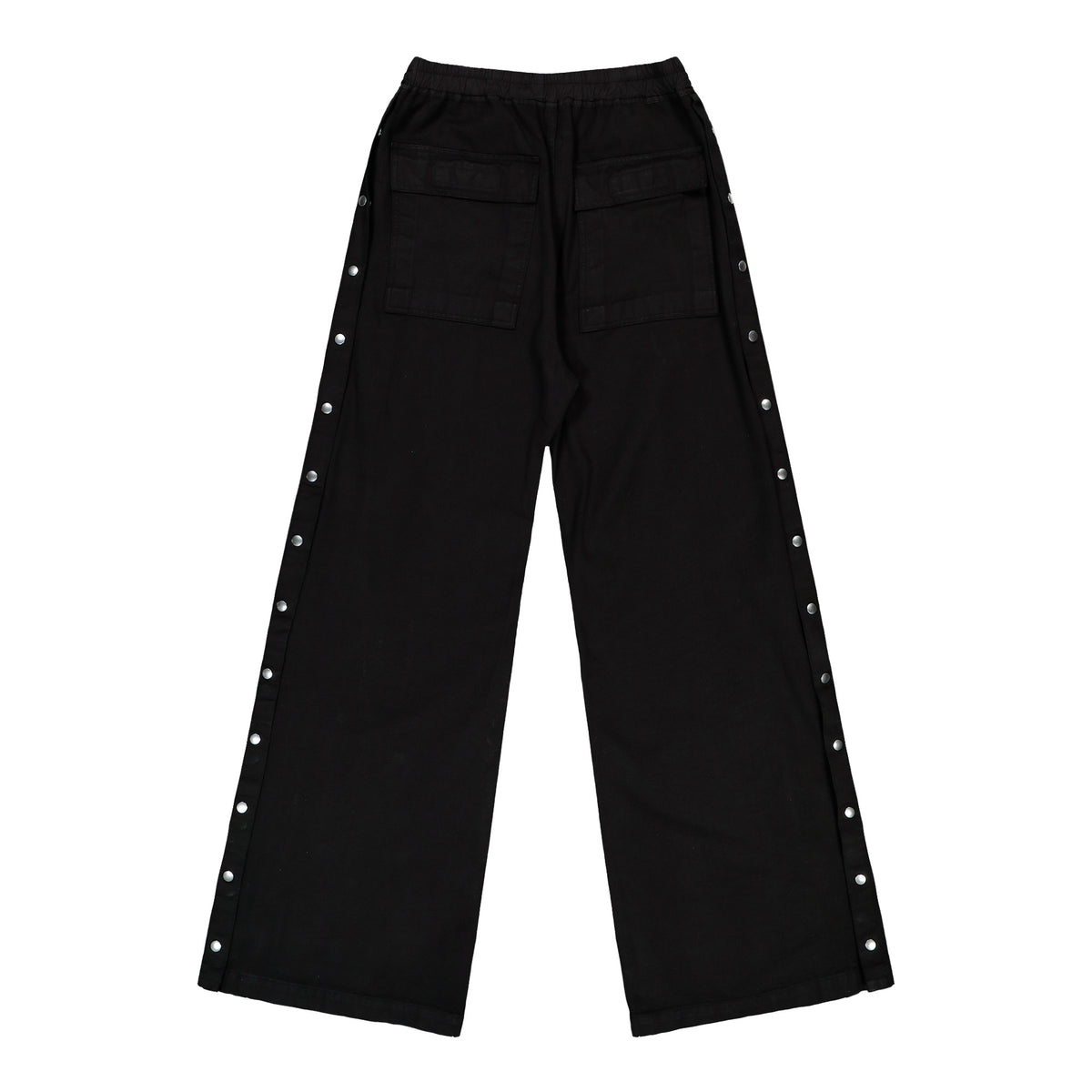 Rick Owens DRKSHDW Wide Pusher Pants Black Pants DU02F6393 CVS 09 Detail View 1 | GATE