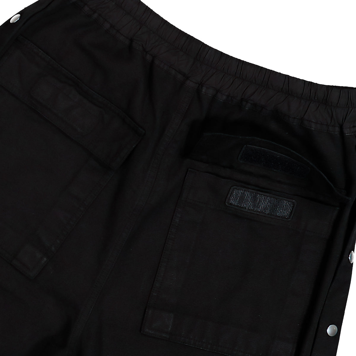 Rick Owens DRKSHDW Wide Pusher Pants Black Pants DU02F6393 CVS 09 Detail View 5 | GATE