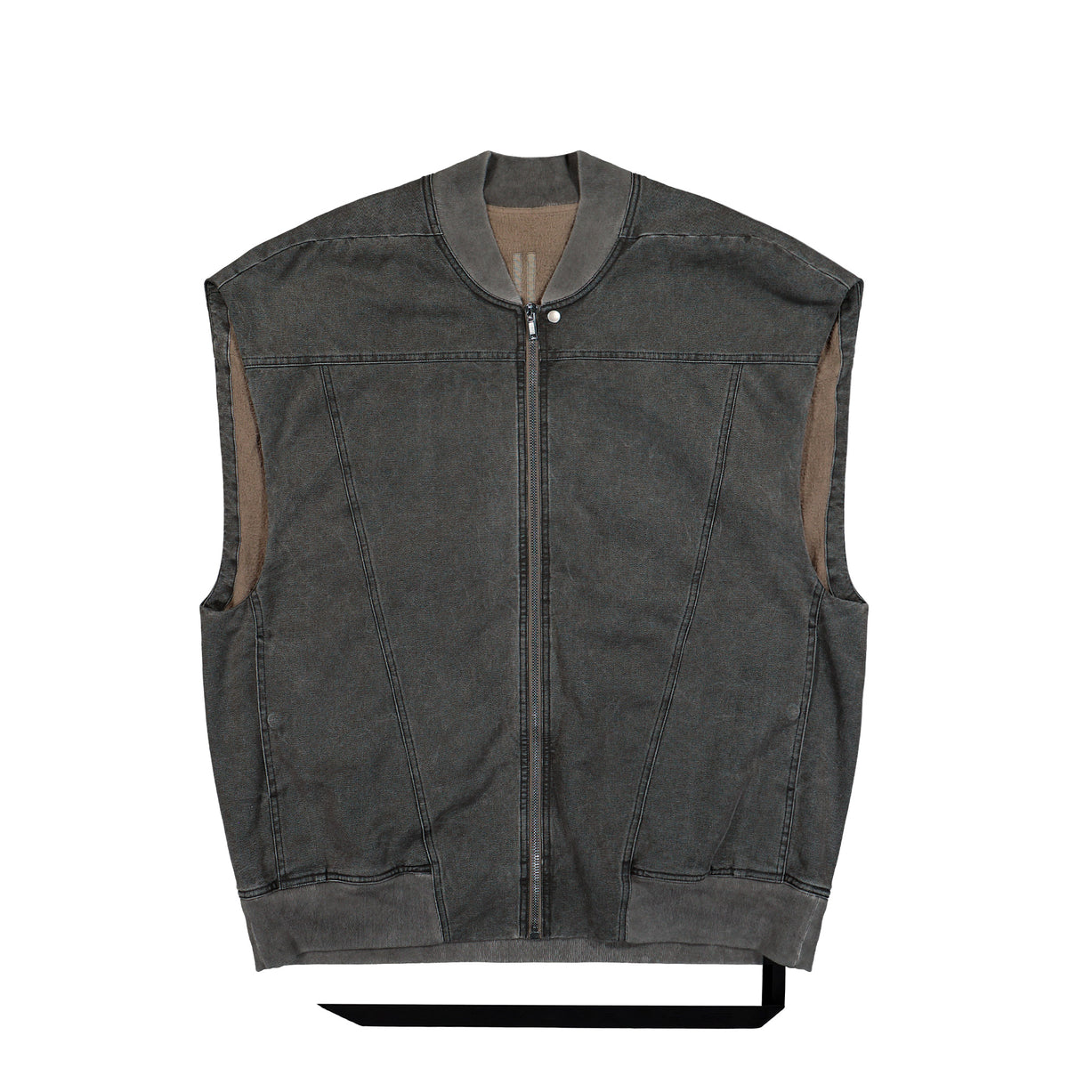 Rick Owens DRKSHDW Jumbo SL Flight Vest Gravel Vests DU02F6771 CVG 148 Detail View 1 | GATE