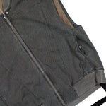 Rick Owens DRKSHDW Jumbo SL Flight Vest Gravel Vests DU02F6771 CVG 148 Detail View 4 | GATE