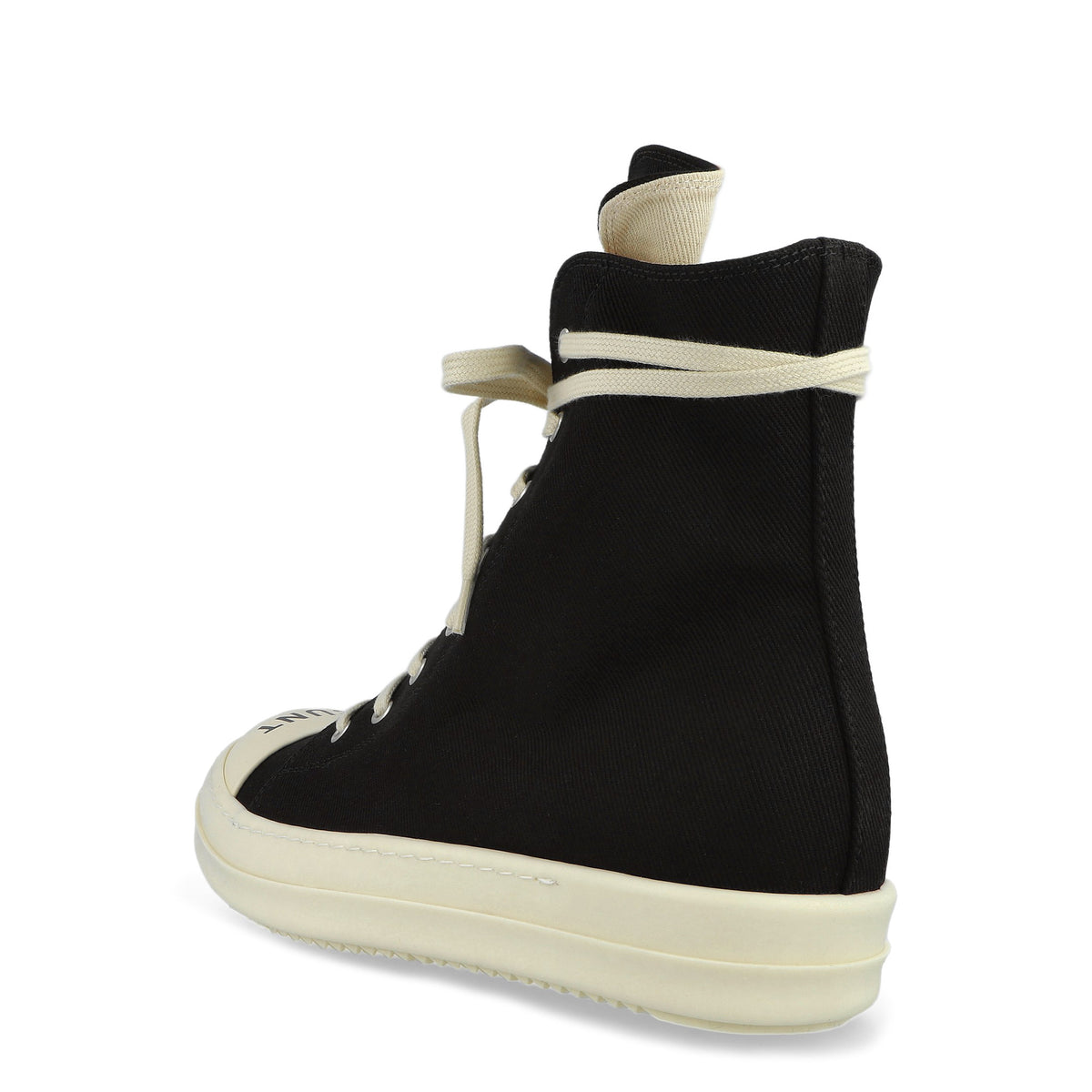 Rick Owens Sneaks Black / Milk / Milk sneaker DU02F6800 DOEP7 911 Detail View 3 | GATE
