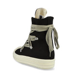 Rick Owens Megalace Sneaks Black / Milk / Milk sneaker DU02F6809 DOW1 911 Detail View 3 | GATE
