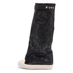 Rick Owens Elephant Boot Black / Milk / Milk boot DU02F6813 BMC 911 Detail View 1 | GATE
