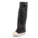 Rick Owens Elephant Boot Black / Milk / Milk boot DU02F6813 BMC 911 Detail View 4 | GATE
