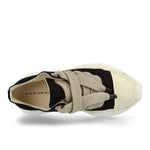 Rick Owens Jumbolace Abstract Low Sneaks Black / Milk / Milk sneaker DU02F6845 DOW2 911 Detail View 5 | GATE

