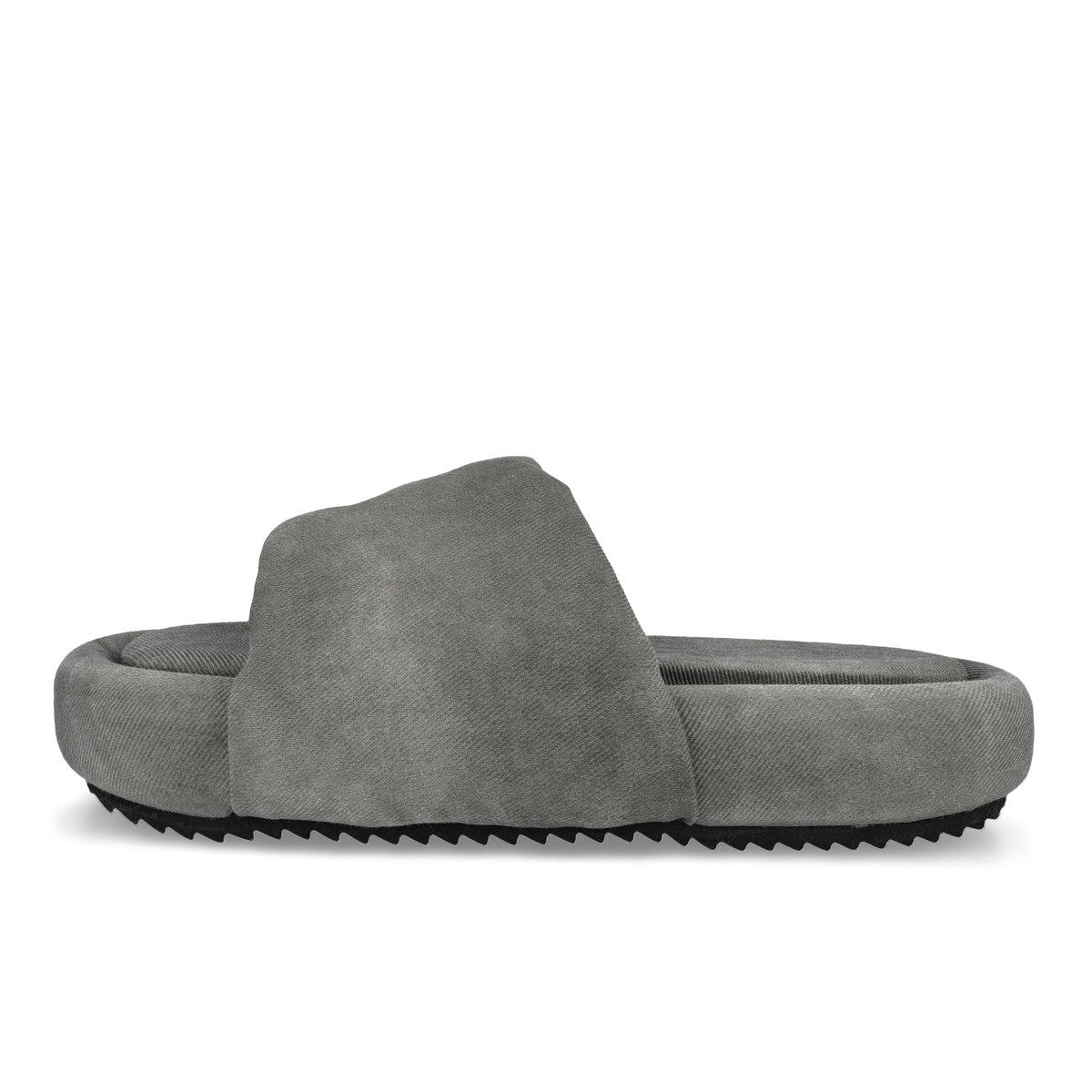 Rick Owens Chancla Black / Milk / Milk sliders DU02F6857 DLD 78 Detail View 1 | GATE
