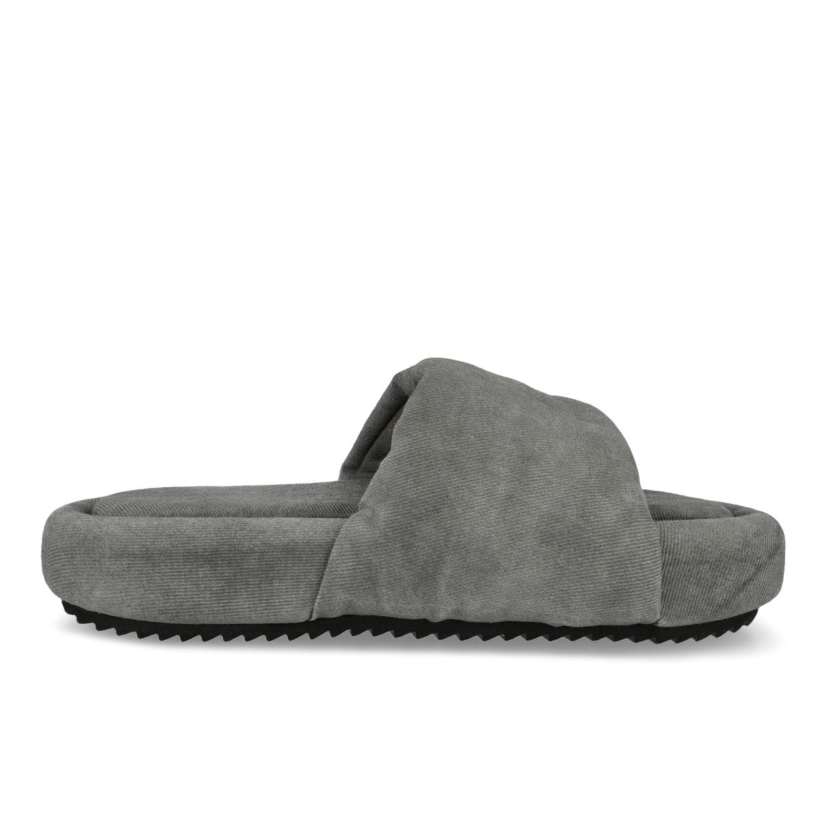 Rick Owens Chancla Black / Milk / Milk sliders DU02F6857 DLD 78 Detail View 2 | GATE
