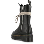 Rick Owens x Dr. Martens  Quad Sole Calf Length Boot Black Boots DW02B3801 9001 09 Detail View 3 | GATE
