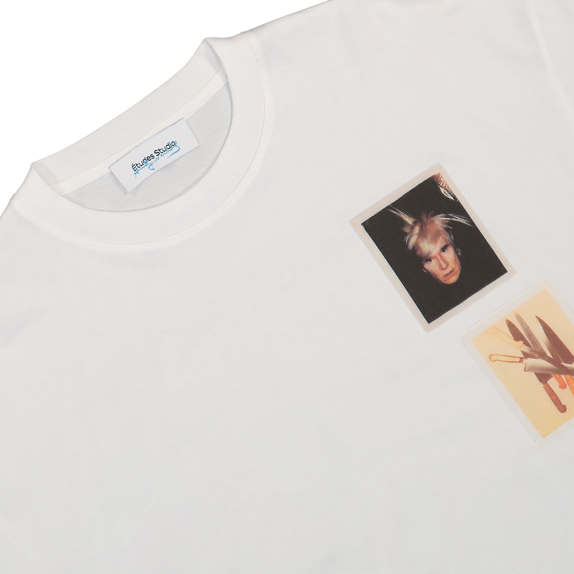 Études Studio LS Relax T-Shirt AW Polaroid White Detail view 4 | Gate