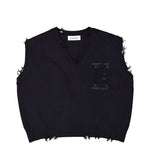 Études Studio Short Sleeves V-Neck Blue Detail view 1 | Gate