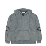 Études Studio Zip Hoody Raw Edges Grey Detail view 1 | Gate