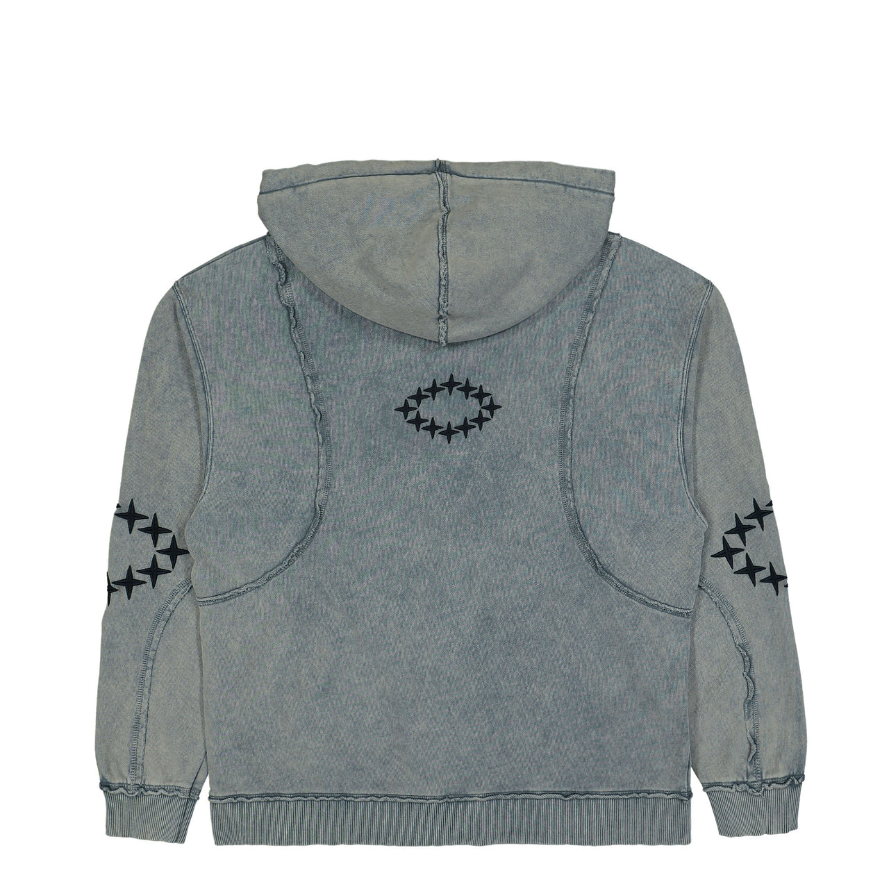 Zip Hoody Raw Edges