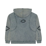Études Studio Zip Hoody Raw Edges Grey Detail view 2 | Gate