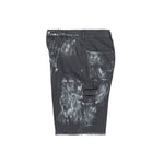Études Studio Loose Jeans Shorts Paint Grey Detail view 4 | Gate