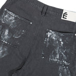 Études Studio Loose Jeans Shorts Paint Grey Detail view 6 | Gate