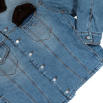 ERL Breakwater Wash Denim Woven Jacket Blue Jacket ERL11J003-1 / Blue Detail View 1 | Overkill
