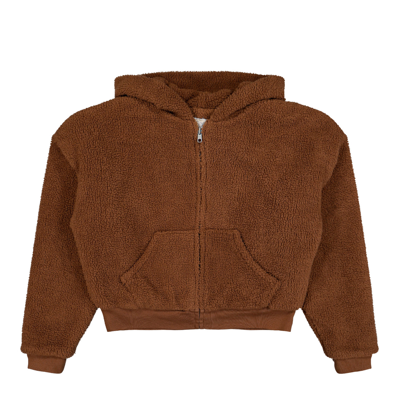 ERL Terry Fleece Knit Zipped Hoodie Brown Zip Hoodie ERL11J007-1 / Brown | Overkill
