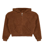 ERL Terry Fleece Knit Zipped Hoodie Brown Zip Hoodie ERL11J007-1 / Brown | Overkill
