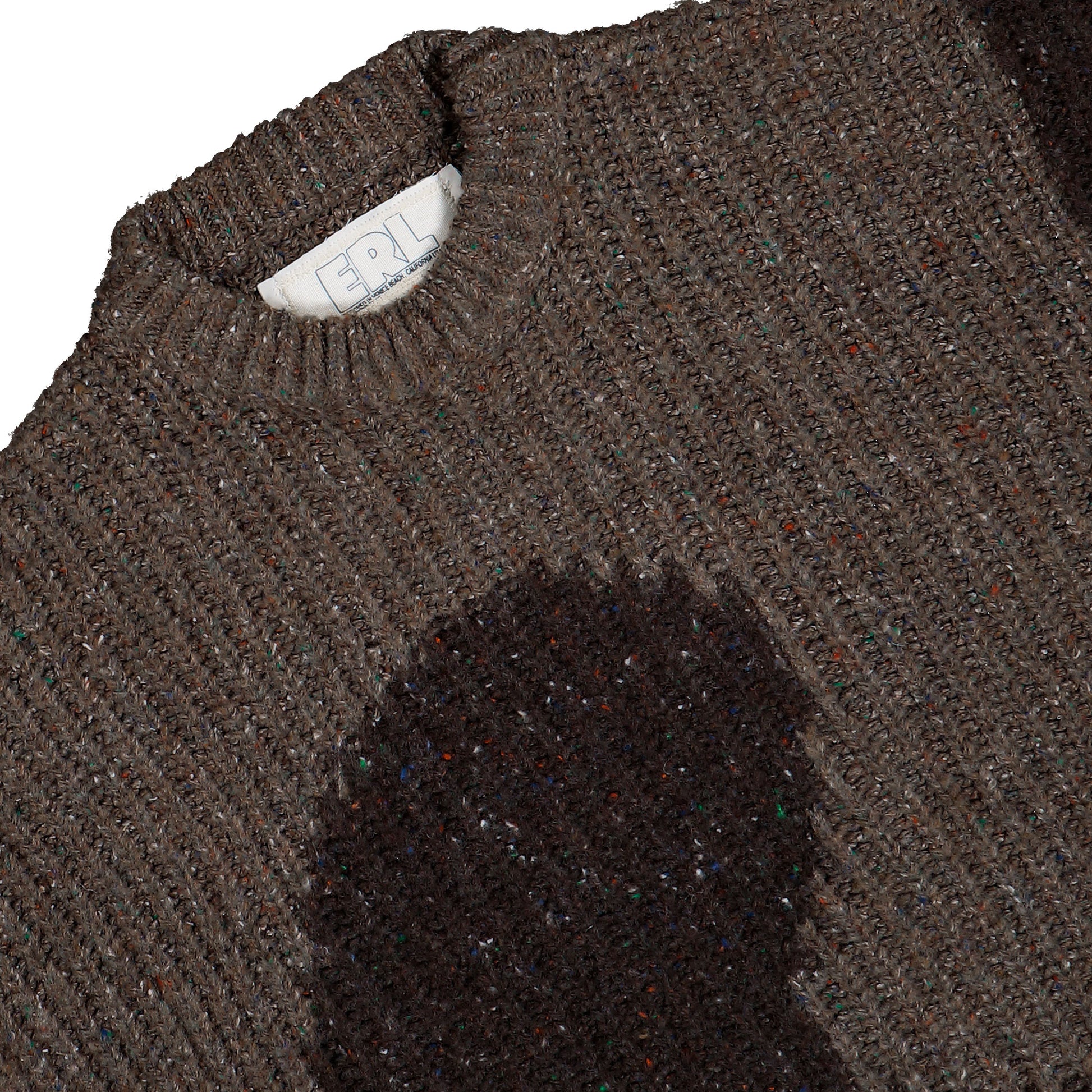 ERL Swirl Wool Knit Crewneck Brown Pullover ERL11N004-1 / Brown Detailfoto | Overkill
