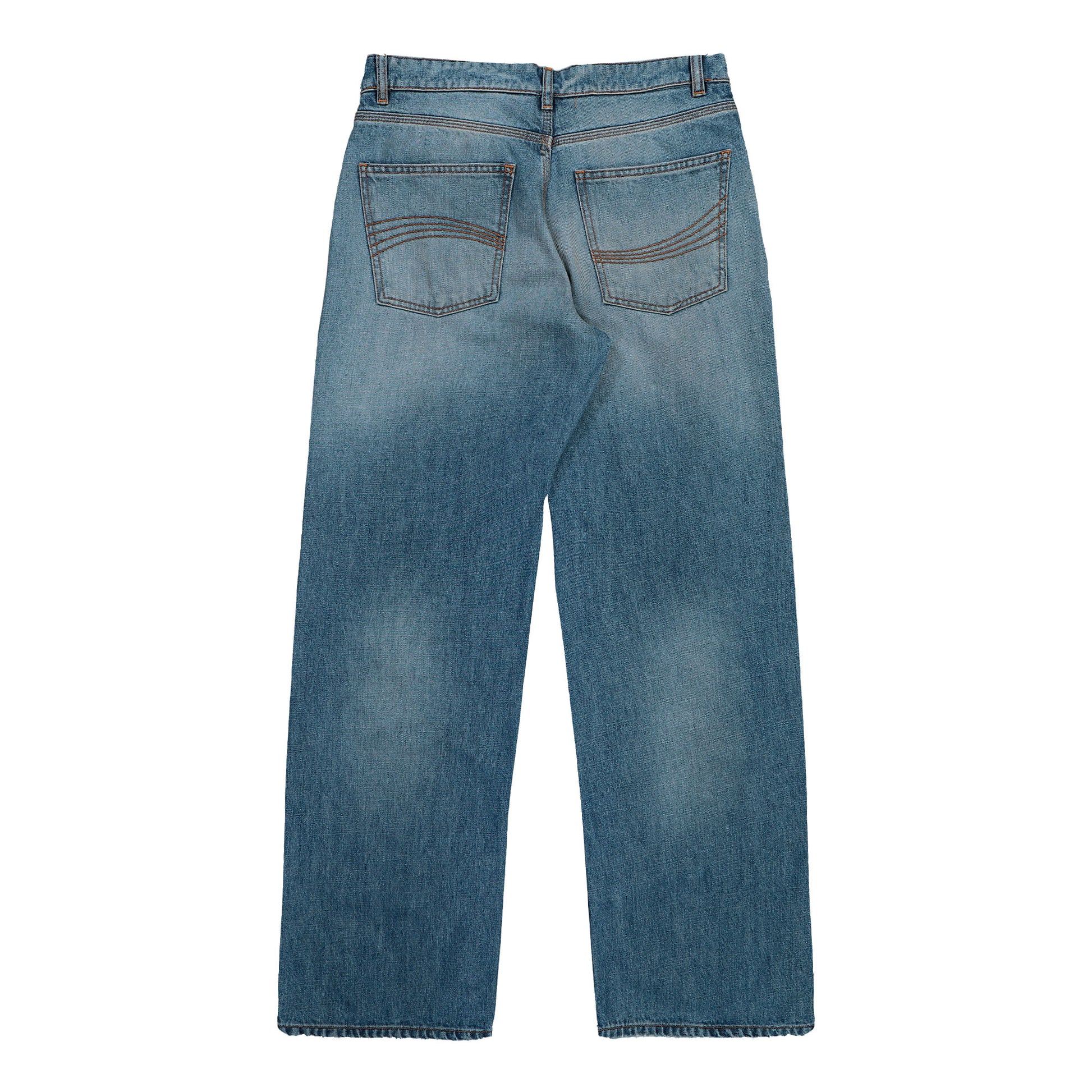 ERL Breakwater Wash Denim Woven Jeans Blue Pants ERL11P003-1 / Blue Close-up | Overkill
