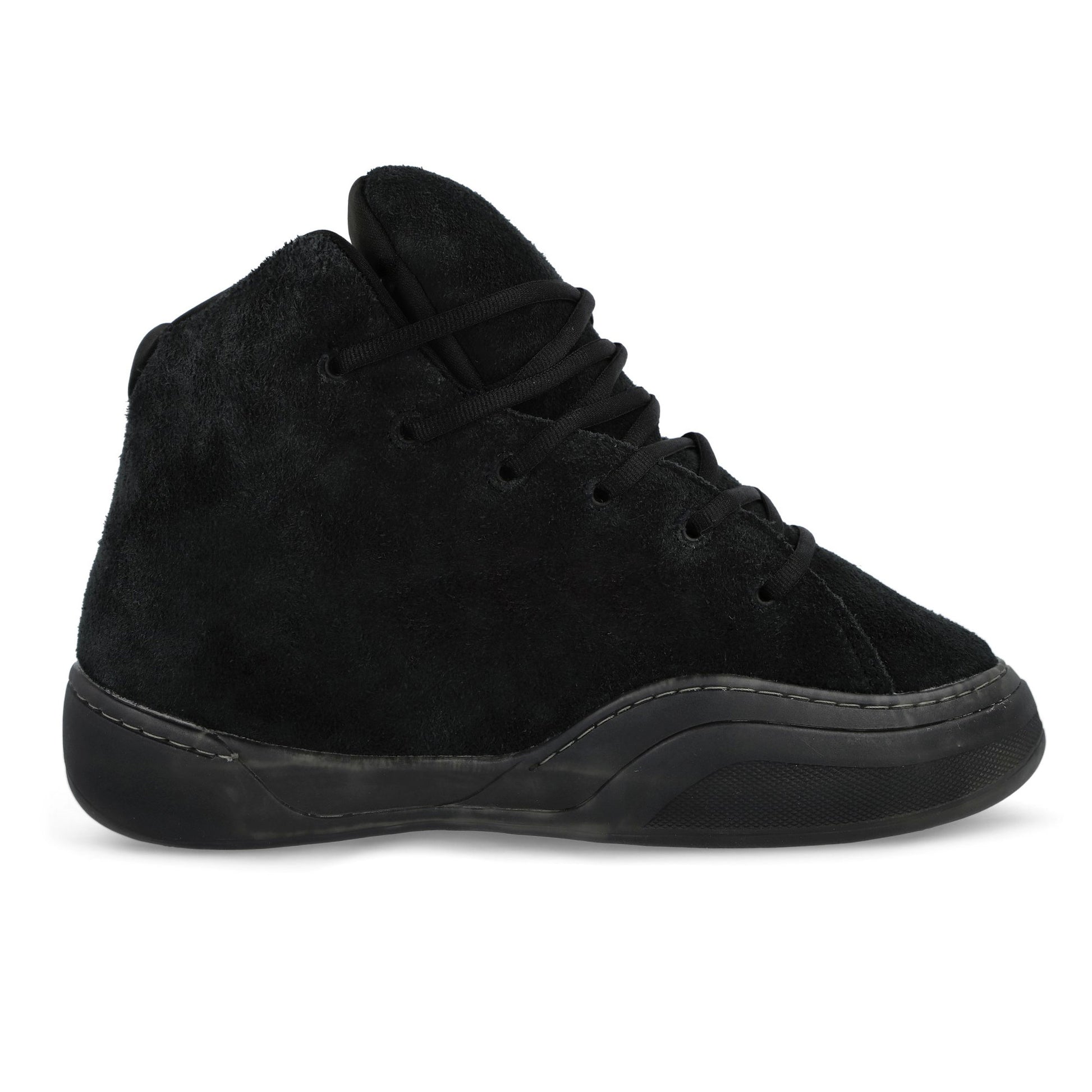 ERL Vamp High Suede Pirate Black Sneaker ERL11SH05-1 Detail View 2 | GATE