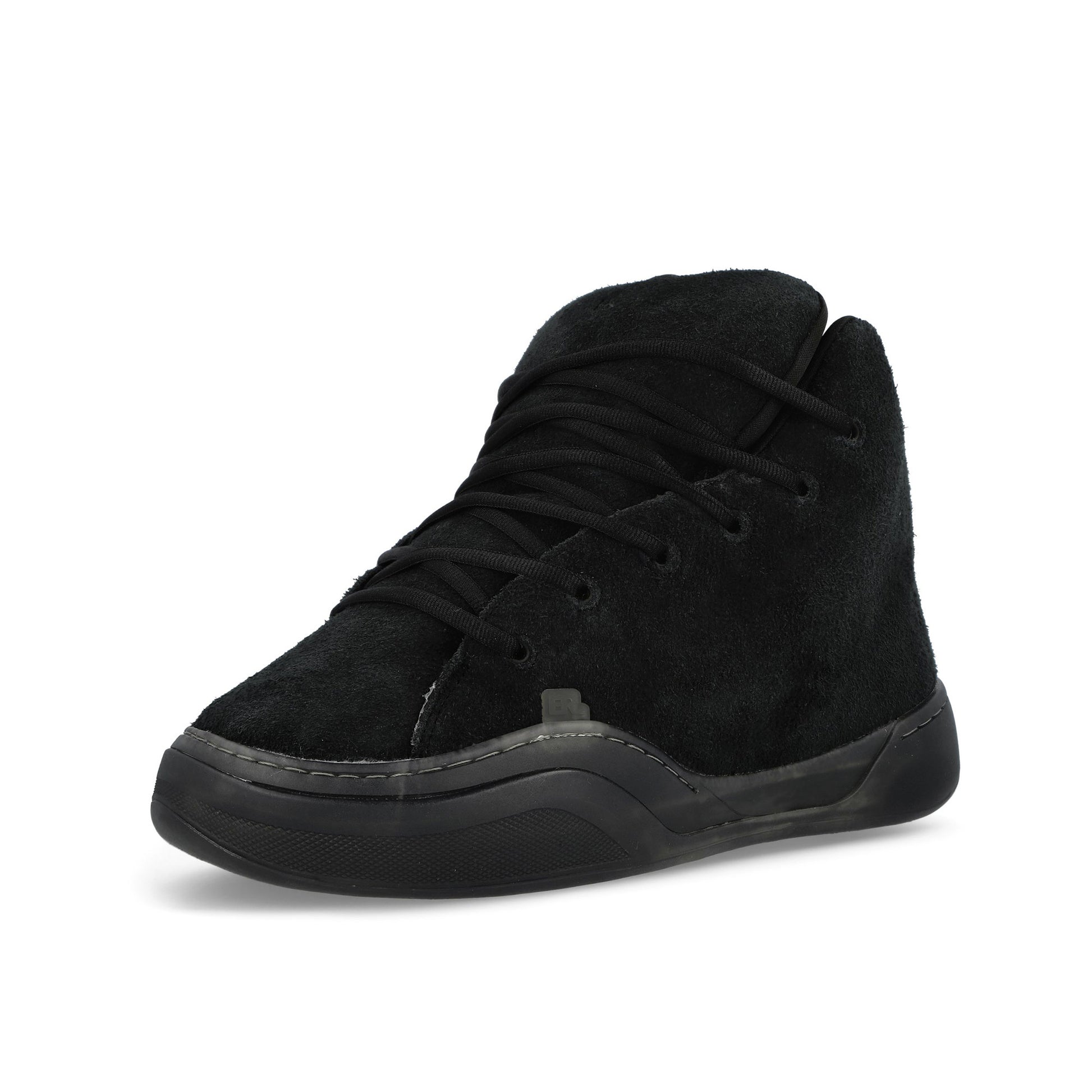 ERL Vamp High Suede Pirate Black Sneaker ERL11SH05-1 Detail View 4 | GATE