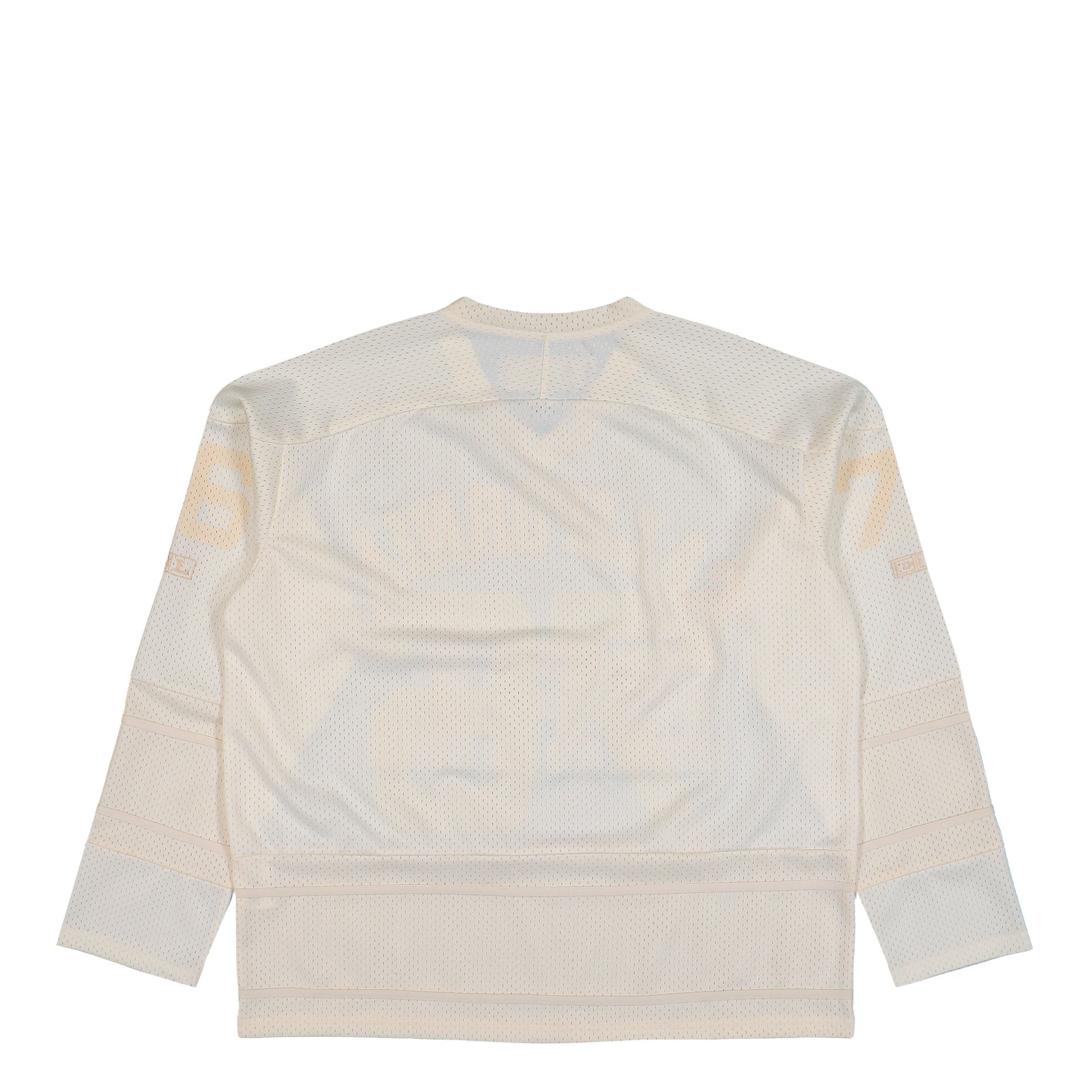 ERL California Hockey Knit Jersey Off White T-Shirt ERL11T013-1 / Off White Close-up | Overkill
