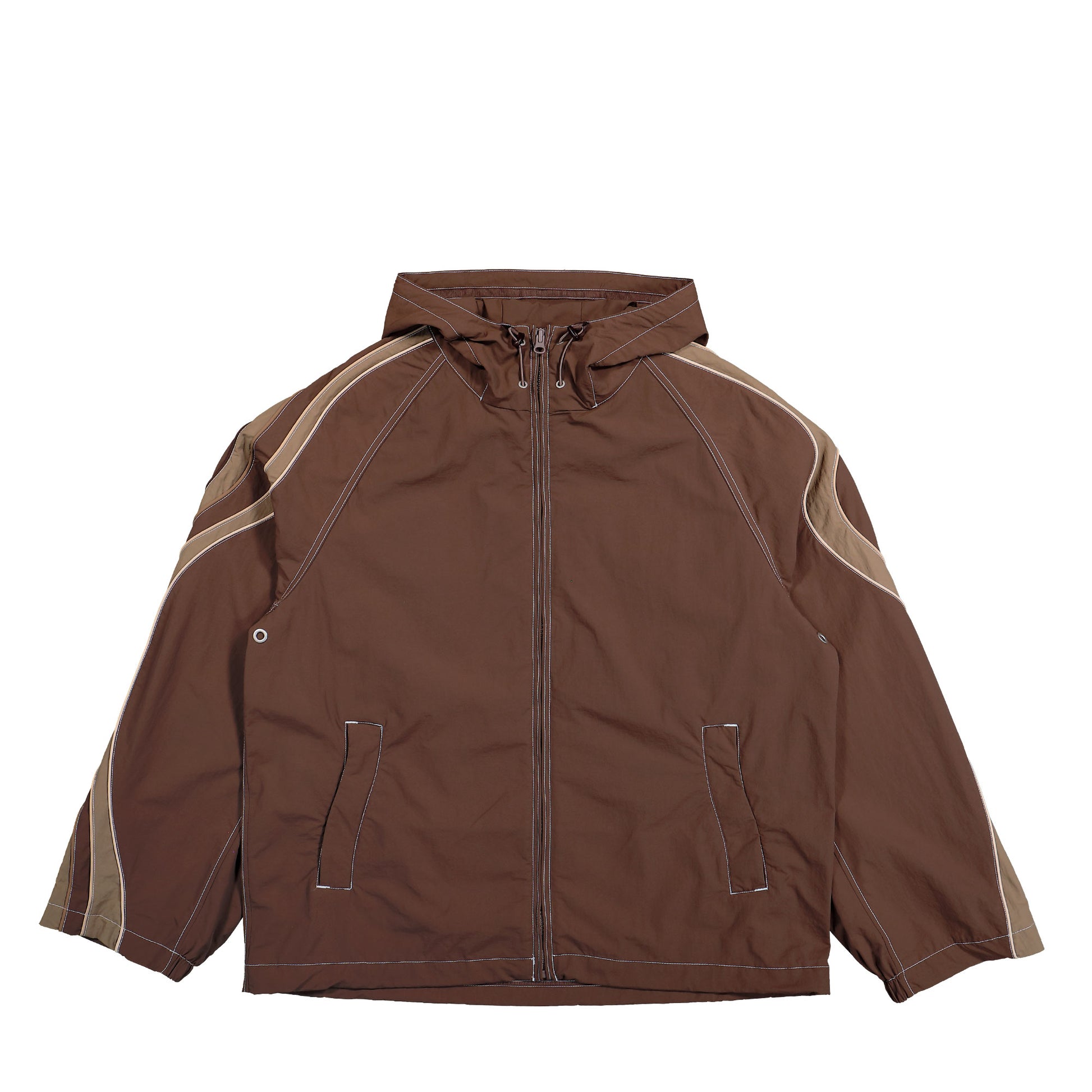 ERL Ufo Woven Track Jacket Brown  Jackets ERL12J020-1 / Brown Detail View 1 | GATE
