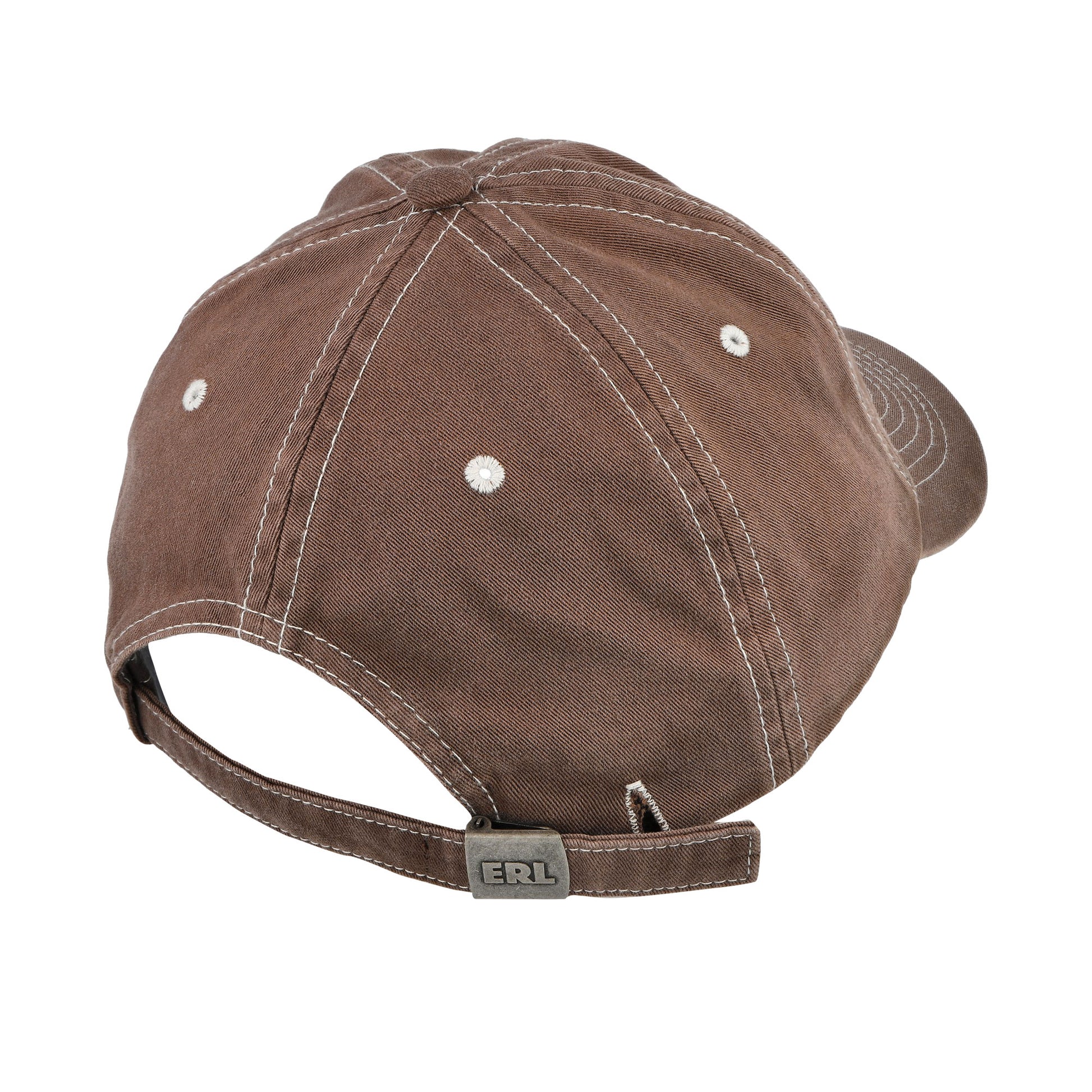 ERL California Woven Cap Brown  Caps ERL12K030-2 / Brown Detail View 5 | GATE
