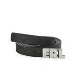 Stone Island Suede Skinny Leather Belt Pepe Belts ERL12K053-3 / Pepe Detail View 2 | GATE
