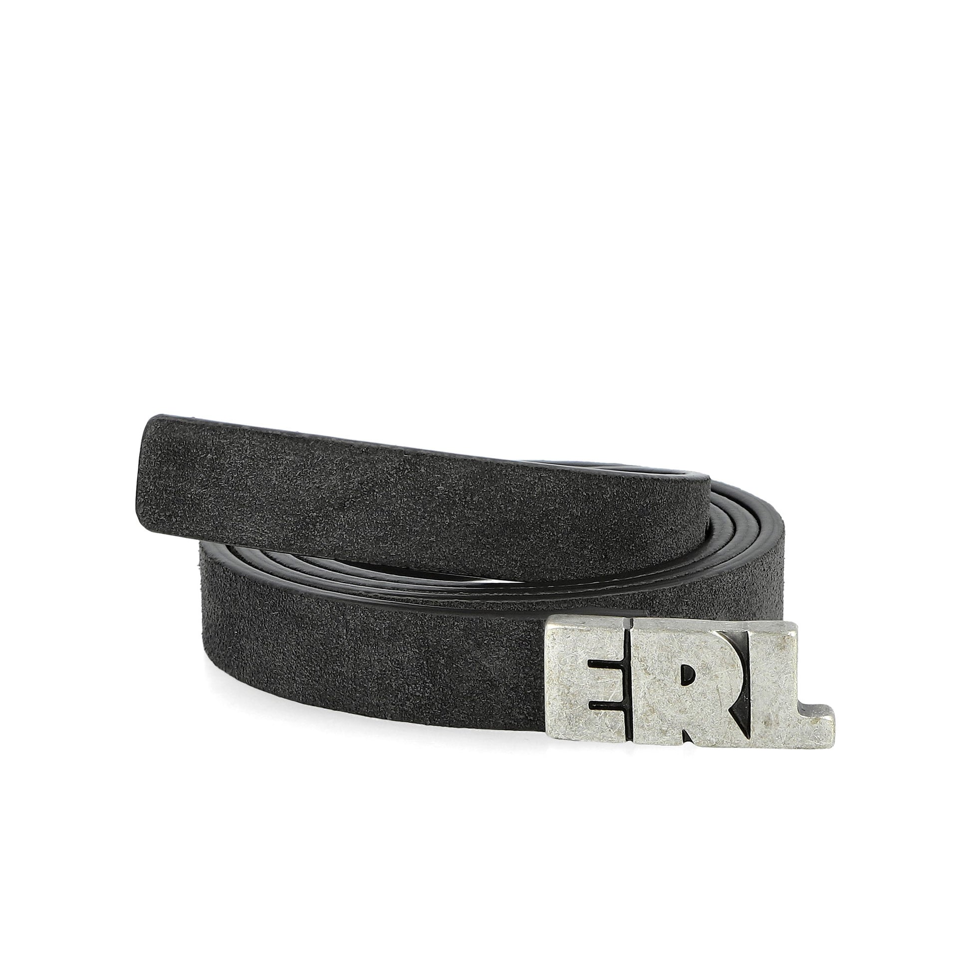 Stone Island Suede Skinny Leather Belt Pepe Belts ERL12K053-3 / Pepe Detail View 2 | GATE
