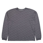 ERL Jacquard Long Sleeve Knit Tee Brown Longsleeves ERL12T002-1 / Brown Detail View 1 | GATE
