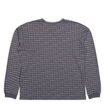 ERL Jacquard Long Sleeve Knit Tee Brown Longsleeves ERL12T002-1 / Brown Detail View 2 | GATE
